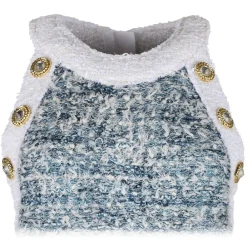Balmain - Dress - Blue White - Exclusive Luxury Collection - Avvenice^ Dresses