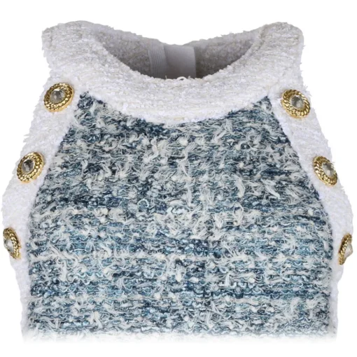 Balmain - Dress - Blue White - Exclusive Luxury Collection - Avvenice^ Dresses