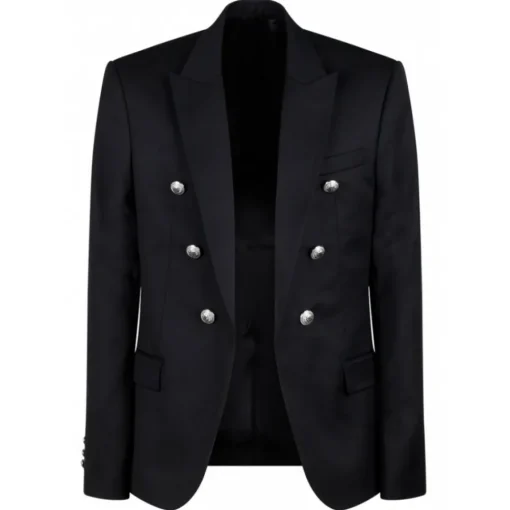 Balmain - Embossed Buttons Blazer - Black - Exclusive Luxury Collection - Avvenice