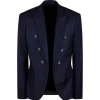 Balmain - Embossed Buttons Blazer - Blue - Exclusive Luxury Collection - Avvenice