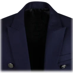 Balmain - Embossed Buttons Blazer - Blue - Exclusive Luxury Collection - Avvenice
