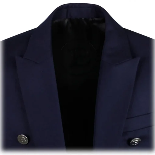 Balmain - Embossed Buttons Blazer - Blue - Exclusive Luxury Collection - Avvenice