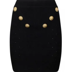 Balmain - Fine Knit Skirt - Black - Exclusive Luxury Collection - Avvenice