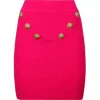 Balmain - Fine Knit Skirt - Fuchsia - Exclusive Luxury Collection - Avvenice