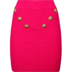 Balmain - Fine Knit Skirt - Fuchsia - Exclusive Luxury Collection - Avvenice