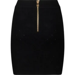 Balmain - Fine Knit Skirt - Black - Exclusive Luxury Collection - Avvenice