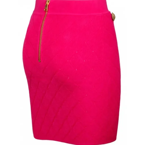 Balmain - Fine Knit Skirt - Fuchsia - Exclusive Luxury Collection - Avvenice