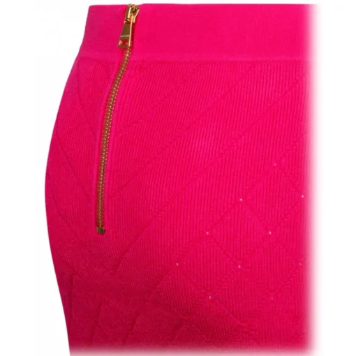 Balmain - Fine Knit Skirt - Fuchsia - Exclusive Luxury Collection - Avvenice