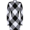 Balmain - Gingham Knit Mini Dress - Black White - Exclusive Luxury Collection - Avvenice^ Dresses