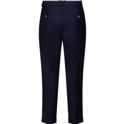 Balmain - Jacquard Trousers - Marine Blue - Exclusive Luxury Collection - Avvenice^ Trousers