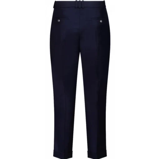 Balmain - Jacquard Trousers - Marine Blue - Exclusive Luxury Collection - Avvenice^ Trousers