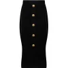 Balmain - Knit Midi Skirt - Black - Exclusive Luxury Collection - Avvenice^ Skirts