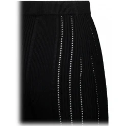 Balmain - Knit Midi Skirt - Black - Exclusive Luxury Collection - Avvenice^ Skirts