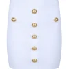 Balmain - Knit Skirt - White - Exclusive Luxury Collection - Avvenice