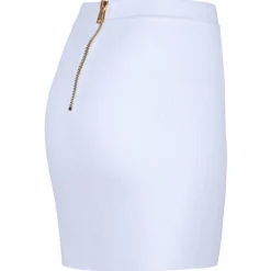 Balmain - Knit Skirt - White - Exclusive Luxury Collection - Avvenice