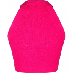 Balmain - Knitted Vest - Fuchsia - Exclusive Luxury Collection - Avvenice^ Tops