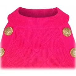 Balmain - Knitted Vest - Fuchsia - Exclusive Luxury Collection - Avvenice^ Tops