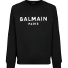 Balmain - Logo Print Sweatshirt - Black - Exclusive Luxury Collection - Avvenice^ Sweatshirts