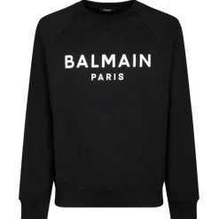 Balmain - Logo Print Sweatshirt - Black - Exclusive Luxury Collection - Avvenice^ Sweatshirts