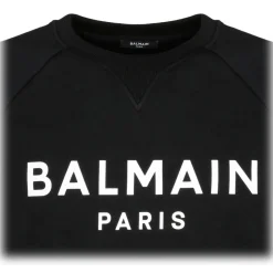 Balmain - Logo Print Sweatshirt - Black - Exclusive Luxury Collection - Avvenice^ Sweatshirts