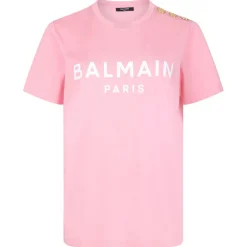 Balmain - Logo Print T-Shirt - Light Pink - Exclusive Luxury Collection - Avvenice^ T-shirt
