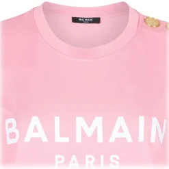 Balmain - Logo Print T-Shirt - Light Pink - Exclusive Luxury Collection - Avvenice^ T-shirt