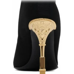 Balmain - Moneta Knitted Ankle Boots - Black - Exclusive Luxury Collection - Avvenice