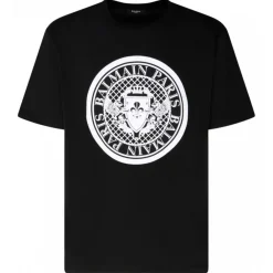 Balmain - Organic Cotton Logo Print T-Shirt - Black - Exclusive Luxury Collection - Avvenice
