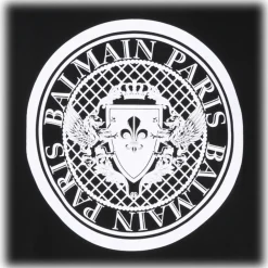 Balmain - Organic Cotton Logo Print T-Shirt - Black - Exclusive Luxury Collection - Avvenice