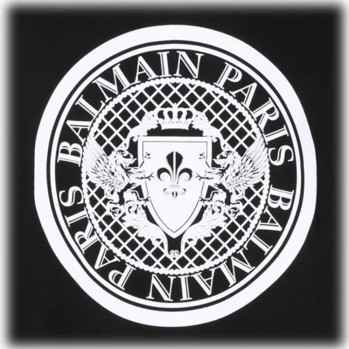 Balmain - Organic Cotton Logo Print T-Shirt - Black - Exclusive Luxury Collection - Avvenice