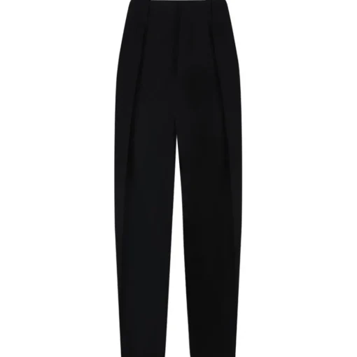 Balmain - Pleated Trousers - Black - Exclusive Luxury Collection - Avvenice^ Trousers
