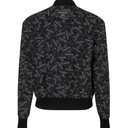Balmain - Printed Bomber Jacket - Black - Exclusive Luxury Collection - Avvenice^ Jackets