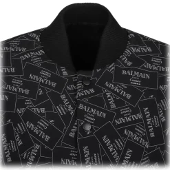 Balmain - Printed Bomber Jacket - Black - Exclusive Luxury Collection - Avvenice^ Jackets