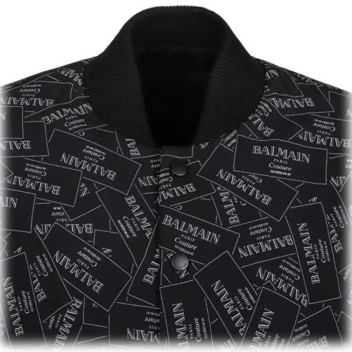 Balmain - Printed Bomber Jacket - Black - Exclusive Luxury Collection - Avvenice^ Jackets