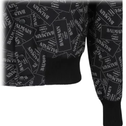Balmain - Printed Bomber Jacket - Black - Exclusive Luxury Collection - Avvenice^ Jackets