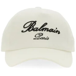 Balmain - Signature Cap - White - Exclusive Luxury Collection - Avvenice^ Other Accessories