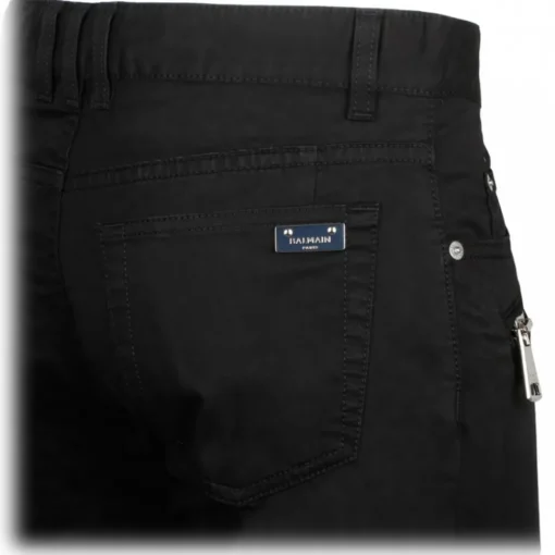 Balmain - Skinny Leg Trousers - Black - Exclusive Luxury Collection - Avvenice^ Trousers