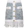 Balmain - Skirt - Blue White - Exclusive Luxury Collection - Avvenice
