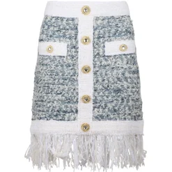 Balmain - Skirt - Blue White - Exclusive Luxury Collection - Avvenice