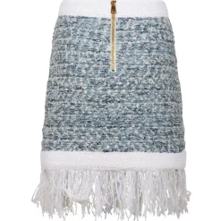 Balmain - Skirt - Blue White - Exclusive Luxury Collection - Avvenice