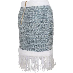 Balmain - Skirt - Blue White - Exclusive Luxury Collection - Avvenice