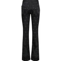 Balmain - Star and Paisley Print Denim Jeans - Black - Exclusive Luxury Collection - Avvenice