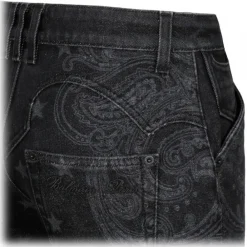 Balmain - Star and Paisley Print Denim Jeans - Black - Exclusive Luxury Collection - Avvenice