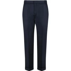 Balmain - Trouser Knitwear - Navy Blue - Exclusive Luxury Collection - Avvenice^ Trousers