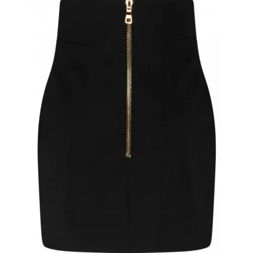 Balmain - Virgin Wool Mini Skirt - Black - Exclusive Luxury Collection - Avvenice^ Skirts