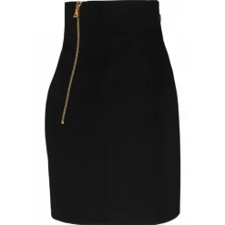 Balmain - Virgin Wool Mini Skirt - Black - Exclusive Luxury Collection - Avvenice^ Skirts