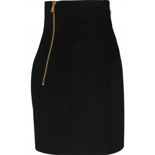 Balmain - Virgin Wool Mini Skirt - Black - Exclusive Luxury Collection - Avvenice^ Skirts