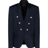 Balmain - Wool Blazer Jacket - Navy Blue - Exclusive Luxury Collection - Avvenice