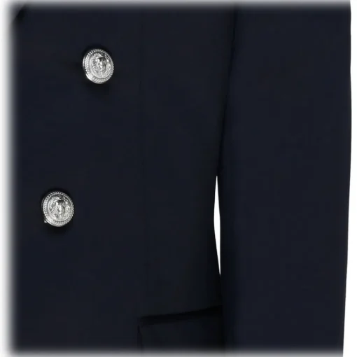 Balmain - Wool Blazer Jacket - Navy Blue - Exclusive Luxury Collection - Avvenice