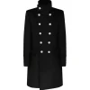 Balmain - Wool Double Breasted Coat - Black - Exclusive Luxury Collection - Avvenice